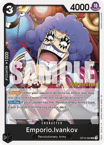 Image for Emporio.Ivankov (084) (OP12-084) (Legacy of the Master Release Event Cards) - One Piece Card Game