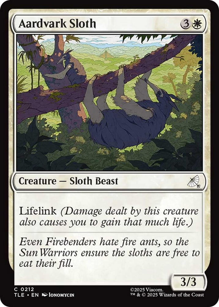 Image for Aardvark Sloth (212) [Avatar: The Last Airbender: Eternal-Legal] - Magic: The Gathering