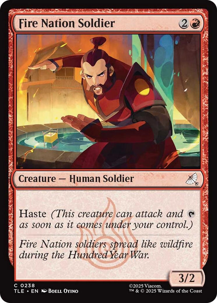 Image for Fire Nation Soldier (238) [Avatar: The Last Airbender: Eternal-Legal] - Magic: The Gathering