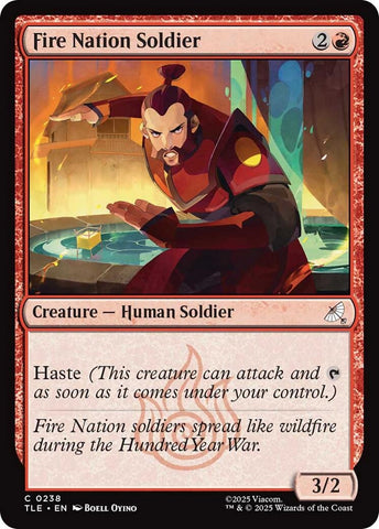 Image for Fire Nation Soldier (238) [Avatar: The Last Airbender: Eternal-Legal] - Magic: The Gathering