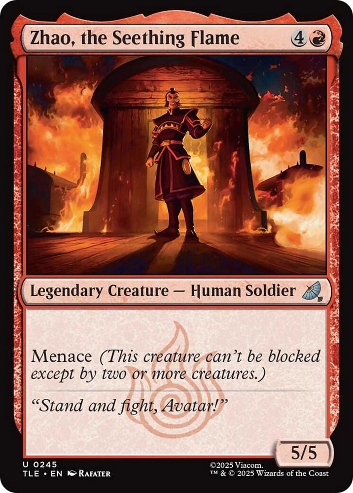 Image for Zhao, the Seething Flame (245) [Avatar: The Last Airbender: Eternal-Legal] - Magic: The Gathering