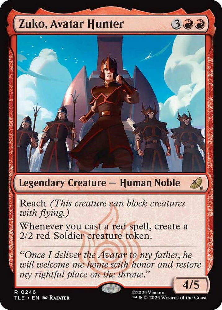 Image for Zuko, Avatar Hunter (246) [Avatar: The Last Airbender: Eternal-Legal] - Magic: The Gathering