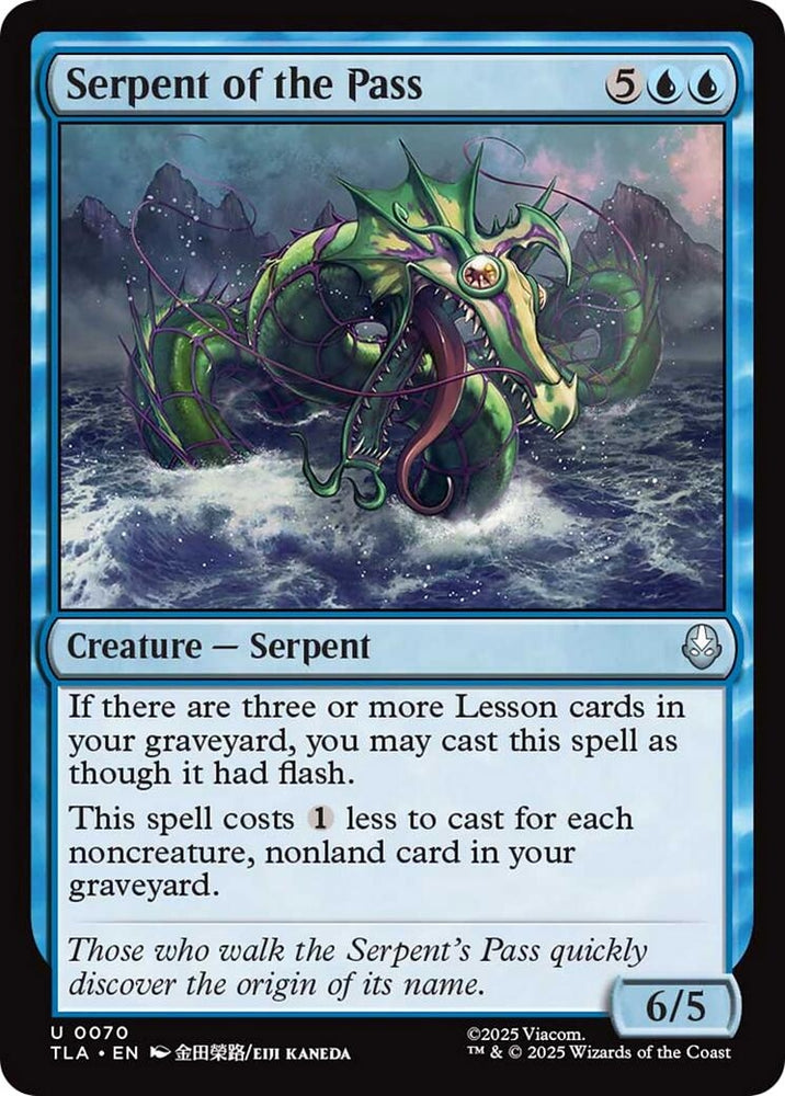 Image for Serpent of the Pass (70) [Avatar: The Last Airbender] - Magic: The Gathering
