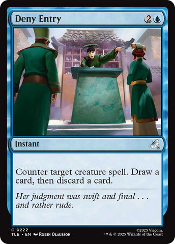 Image for Deny Entry (222) [Avatar: The Last Airbender: Eternal-Legal] - Magic: The Gathering