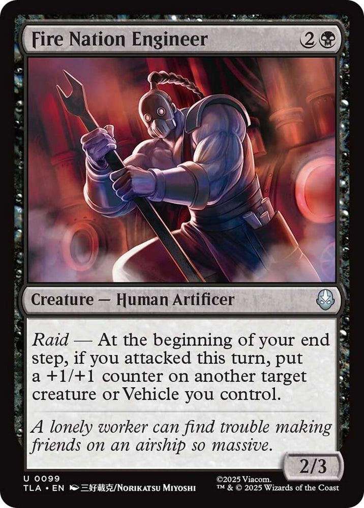 Image for Fire Nation Engineer (99) [Avatar: The Last Airbender] - Magic: The Gathering