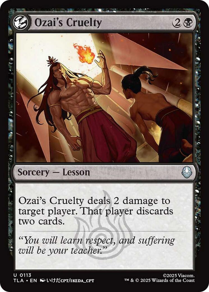 Image for Ozai's Cruelty (113) [Avatar: The Last Airbender] - Magic: The Gathering