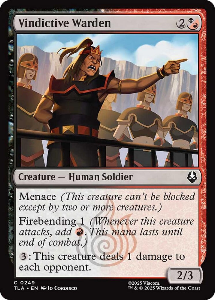 Image for Vindictive Warden (249) [Avatar: The Last Airbender] - Magic: The Gathering