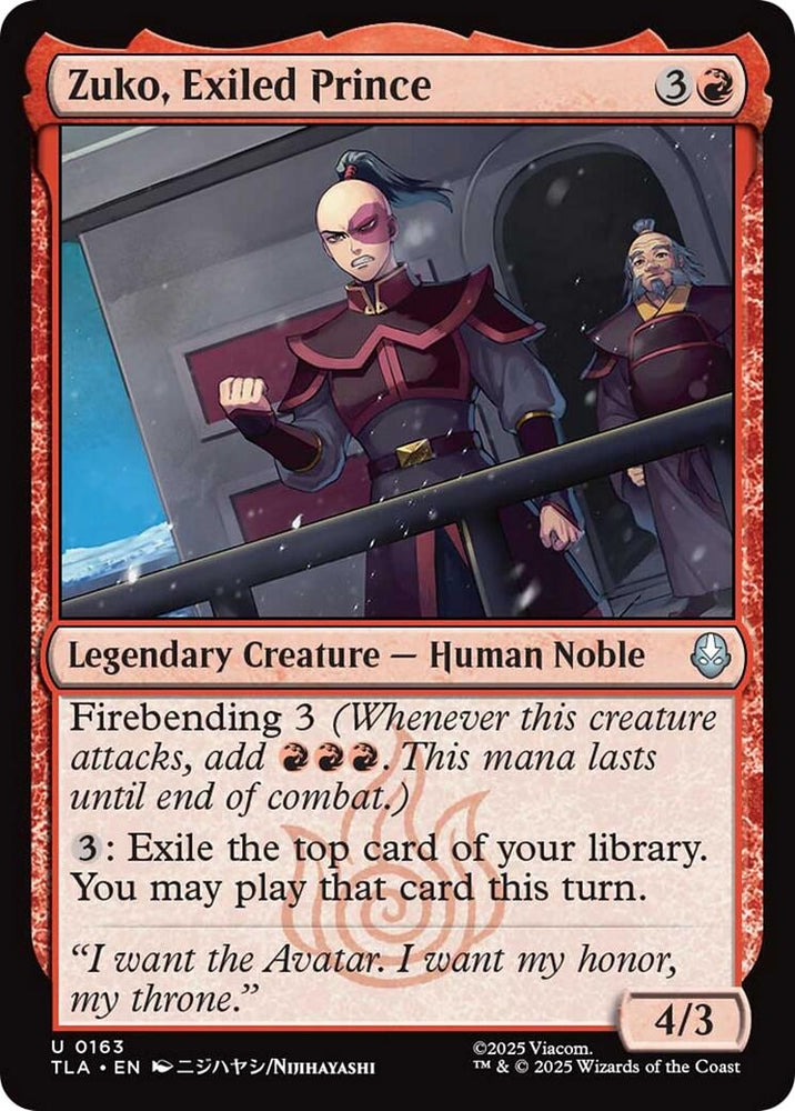 Image for Zuko, Exiled Prince (163) [Avatar: The Last Airbender] - Magic: The Gathering
