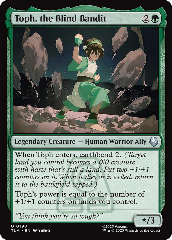 Image for Toph, the Blind Bandit (198) [Avatar: The Last Airbender] - Magic: The Gathering