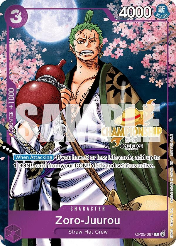 Image for Zoro-Juurou (CS 25-26 Event Pack) (OP05-067) [One Piece Promotion Cards] - One Piece Card Game