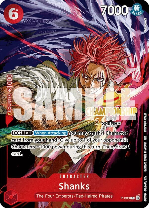 Image for Shanks (CS 25-26 Event Pack) (P-083) [One Piece Promotion Cards] - One Piece Card Game