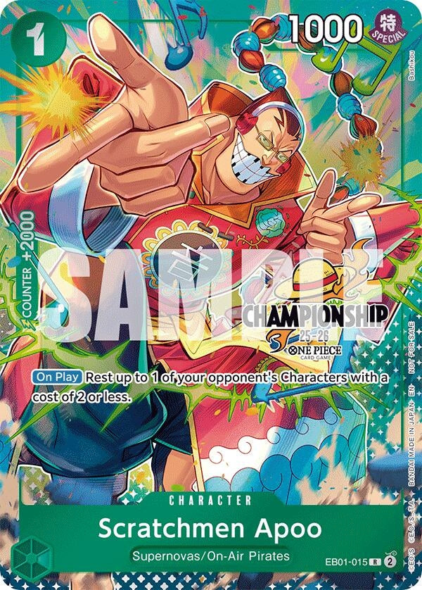 Image for Scratchmen Apoo (CS 25-26 Celebration Pack) (EB01-015) [One Piece Promotion Cards] - One Piece Card Game