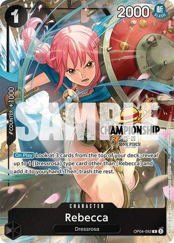 Image for Rebecca (CS 25-26 Celebration Pack) (OP04-092) [One Piece Promotion Cards] - One Piece Card Game
