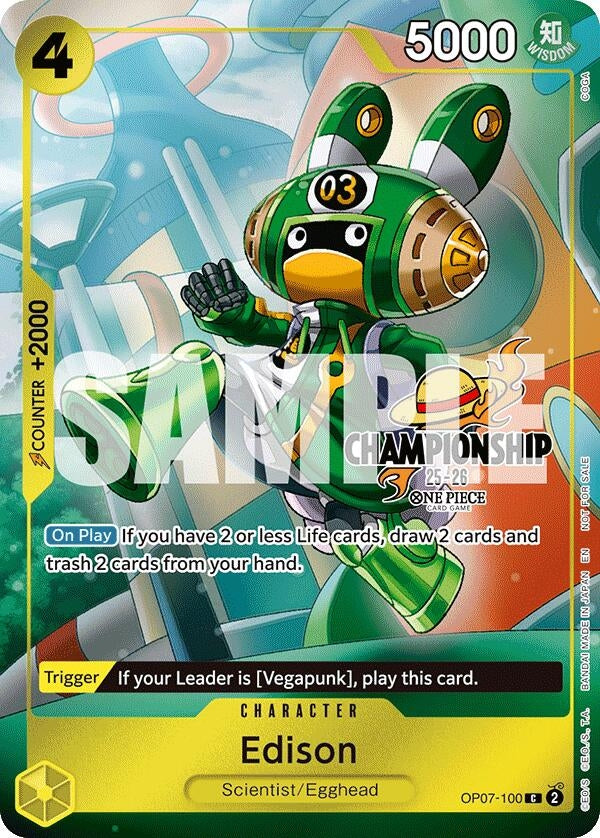 Image for Edison (CS 25-26 Celebration Pack) (OP07-100) [One Piece Promotion Cards] - One Piece Card Game