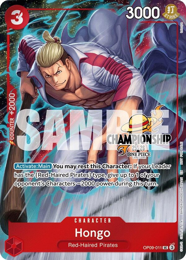 Image for Hongo (CS 25-26 Celebration Pack) (OP09-011) [One Piece Promotion Cards] - One Piece Card Game
