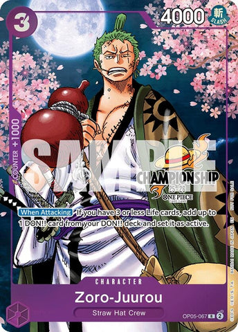 Image for Zoro-Juurou (CS 25-26 Event Pack Finalist Ver.) (OP05-067) [One Piece Promotion Cards] - One Piece Card Game