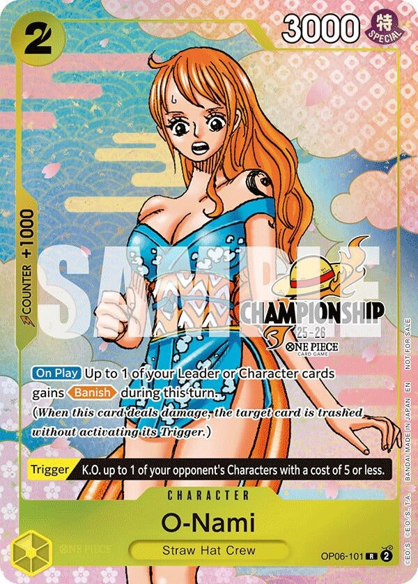 Image for O-Nami (CS 25-26 Event Pack Finalist Ver.) (OP06-101) [One Piece Promotion Cards] - One Piece Card Game