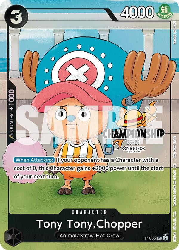 Image for Tony Tony.Chopper (CS 25-26 Event Pack Finalist Ver.) (P-065) [One Piece Promotion Cards] - One Piece Card Game