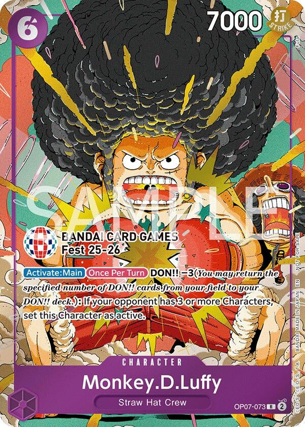 Image for Monkey.D.Luffy (BANDAI Card Games Fest 25-26) (OP07-073) [One Piece Promotion Cards] - One Piece Card Game
