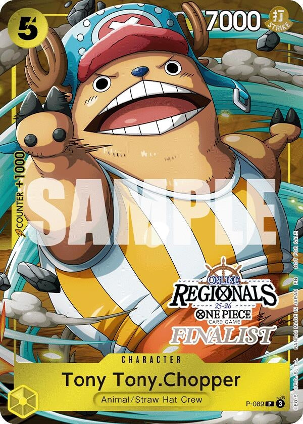 Image for Tony Tony.Chopper (Online Regional Finalist Card Set 2025 Vol.2) (P-089) [One Piece Promotion Cards] - One Piece Card Game