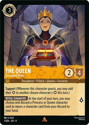 Image for The Queen - Conceited Ruler (1/204) (Fabled) - Disney Lorcana