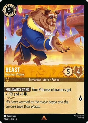 Image for Beast - Gracious Prince (4/204) (Fabled) - Disney Lorcana