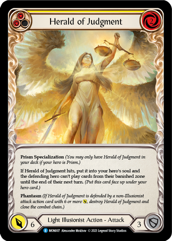 Herald of Judgment [MON007-RF] (Monarch) 1st Edition Rainbow Foil