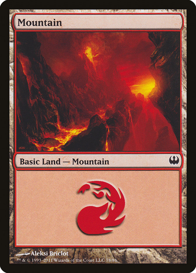 Mountain (#78) [Duel Decks: Knights vs. Dragons]