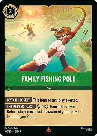 Image for Family Fishing Pole (100/204) (Fabled) - Disney Lorcana