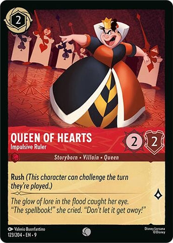 Image for Queen of Hearts - Impulsive Ruler (123/204) (Fabled) - Disney Lorcana