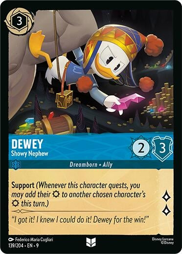Image for Dewey - Showy Nephew (139/204) (Fabled) - Disney Lorcana
