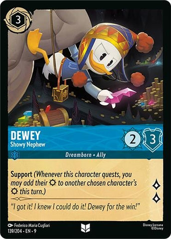 Image for Dewey - Showy Nephew (139/204) (Fabled) - Disney Lorcana