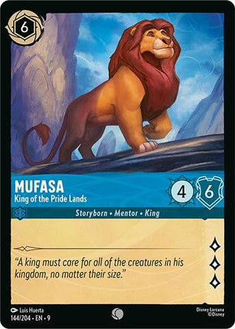 Image for Mufasa - King of the Pride Lands (144/204) (Fabled) - Disney Lorcana