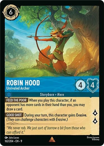 Image for Robin Hood - Unrivaled Archer (162/204) (Fabled) - Disney Lorcana
