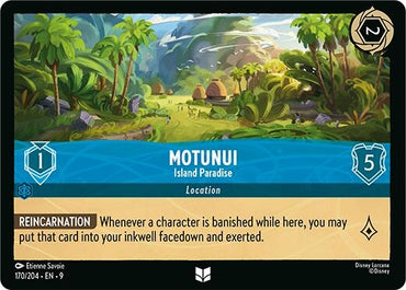 Image for Motunui - Island Paradise (170/204) (Fabled) - Disney Lorcana