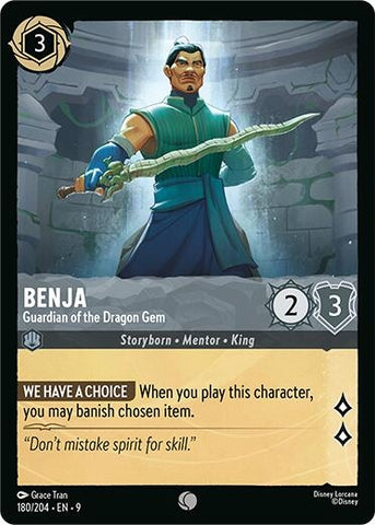 Image for Benja - Guardian of the Dragon Gem (180/204) (Fabled) - Disney Lorcana