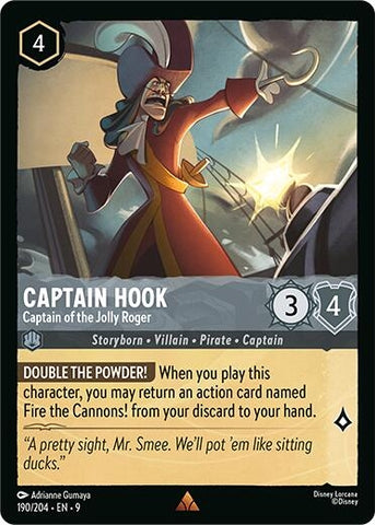 Image for Captain Hook - Captain of the Jolly Roger (190/204) (Fabled) - Disney Lorcana