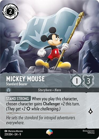 Image for Mickey Mouse - Standard Bearer (Epic) (221/204) (Fabled) - Disney Lorcana
