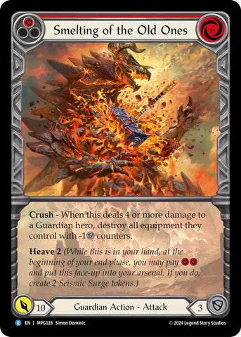 Image for Smelting of the Old Ones (Extended Art) (MPG028) (Mastery Pack Guardian) - Flesh and Blood TCG