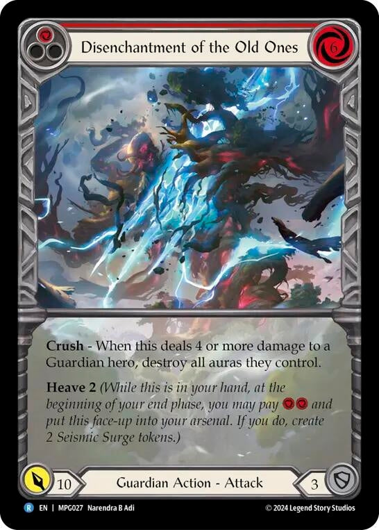 Image for Disenchantment of the Old Ones (Extended Art) (MPG027) (Mastery Pack Guardian) - Flesh and Blood TCG