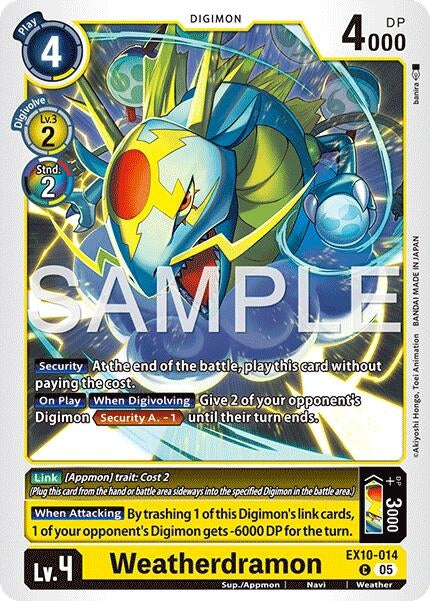 Image for Weatherdramon (EX10-014 C) (Sinister Order) - Digimon Card Game
