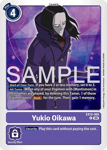 Image for Yukio Oikawa (EX10-065 R) (Sinister Order) - Digimon Card Game