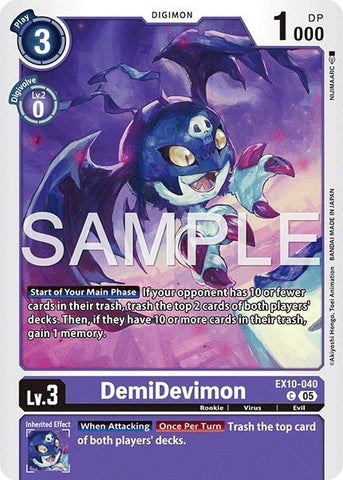 Image for DemiDevimon (EX10-040 C) (Sinister Order) - Digimon Card Game