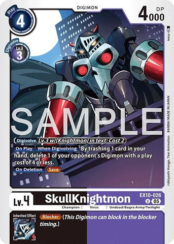 Image for SkullKnightmon (EX10-026 U) (Sinister Order) - Digimon Card Game