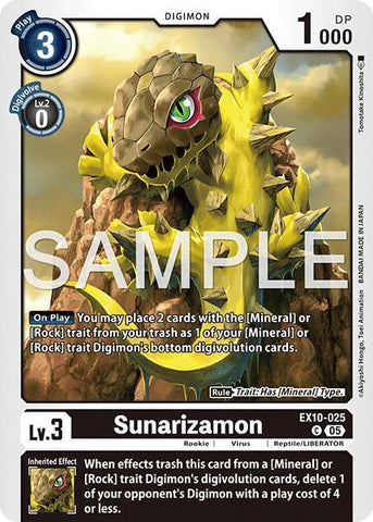 Image for Sunarizamon (EX10-025 C) (Sinister Order) - Digimon Card Game