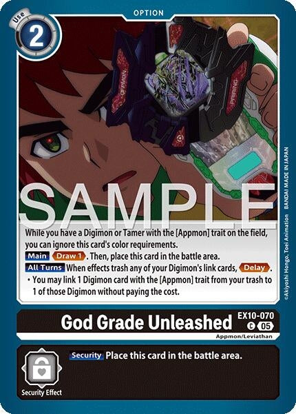 Image for God Grade Unleashed (EX10-070 C) (Sinister Order) - Digimon Card Game