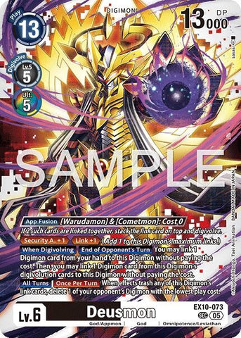 Image for Deusmon (EX10-073 SEC) (Sinister Order) - Digimon Card Game