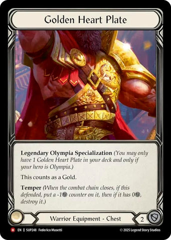 Image for Golden Heart Plate (SUP248) (Super Slam) - Flesh and Blood TCG