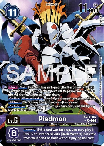 Image for Piedmon (Alternate Art) (EX10-057 R) (Sinister Order) - Digimon Card Game