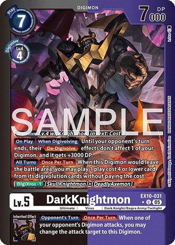 Image for DarkKnightmon (Limited Foil) (EX10-031 U) (Sinister Order) - Digimon Card Game
